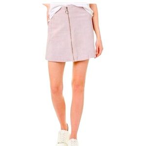 NWT Capulet Suede Lilac Mini Skirt S